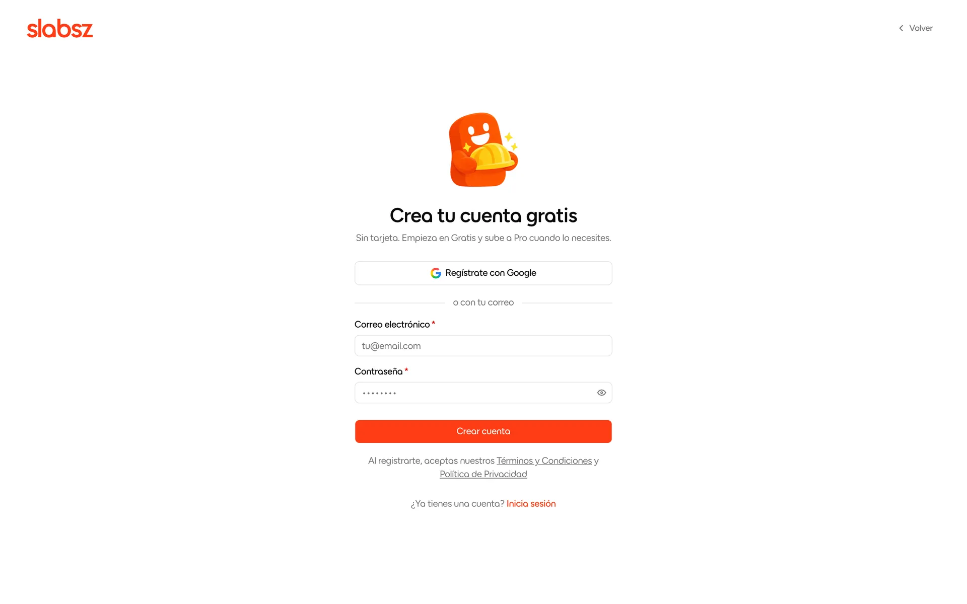 Registro en Slabsz