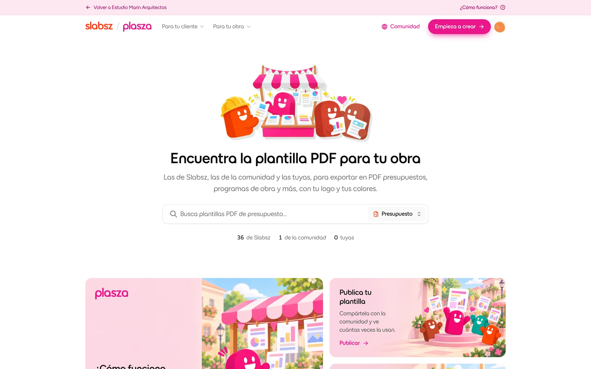 Inicio de Plasza